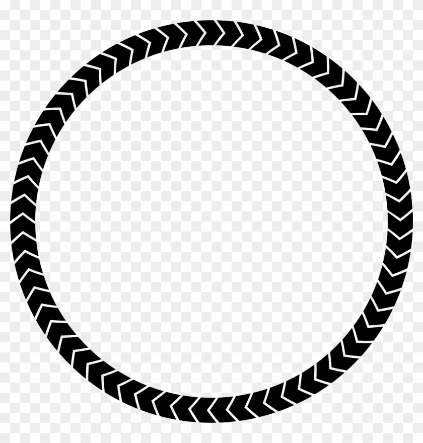 Tire Treads Frame - Tire Tread Circle Png #474645