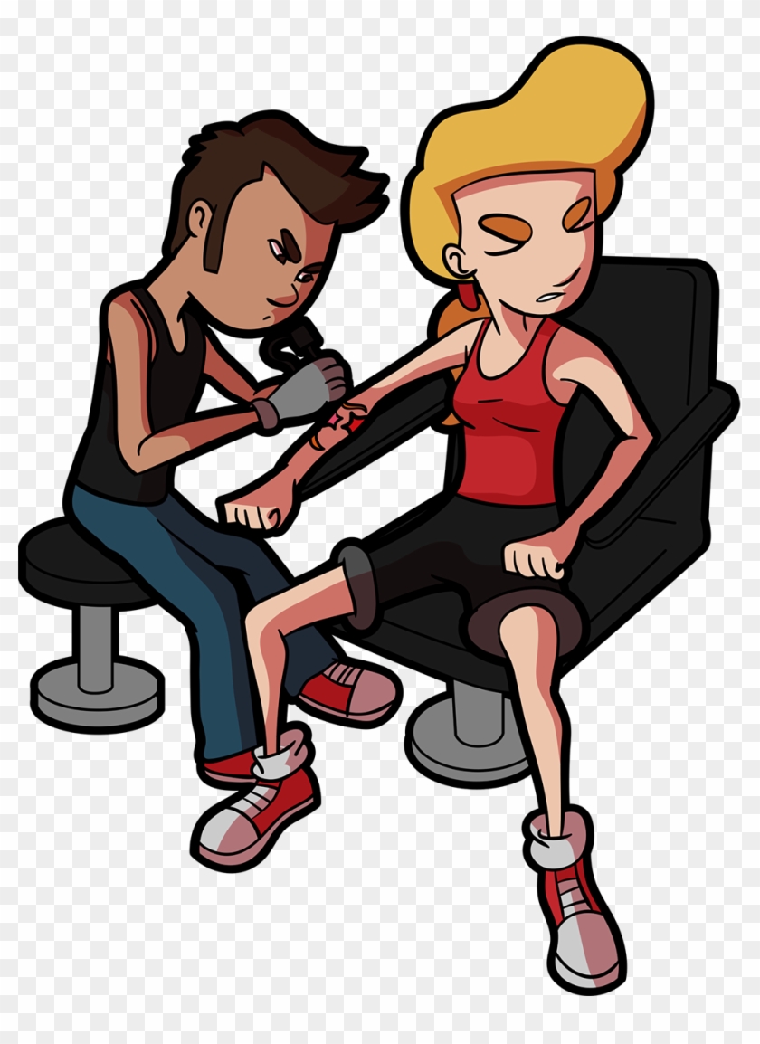 Exceptional Tattoo Designs Will Definitely Influence - Getting A Tattoo  Cartoon - Free Transparent PNG Clipart Images Download