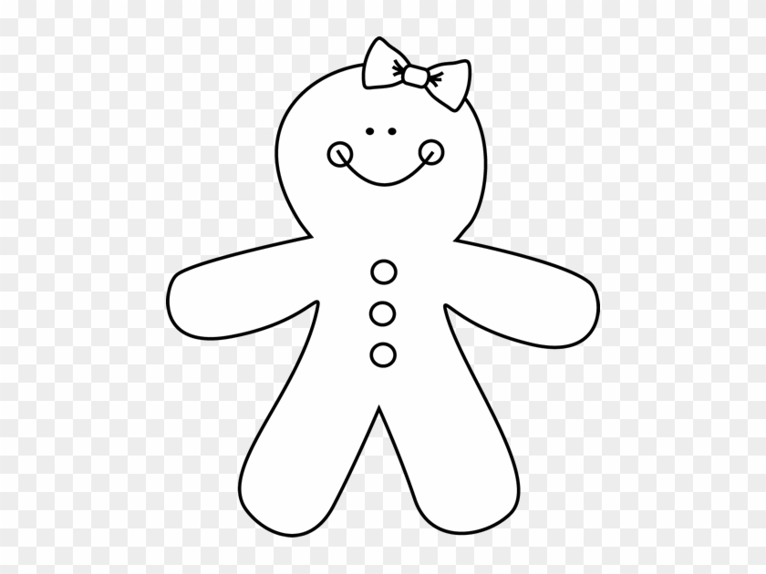Black And White Gingerbread Girl Clip Art - Disguise A Gingerbread Man #474804