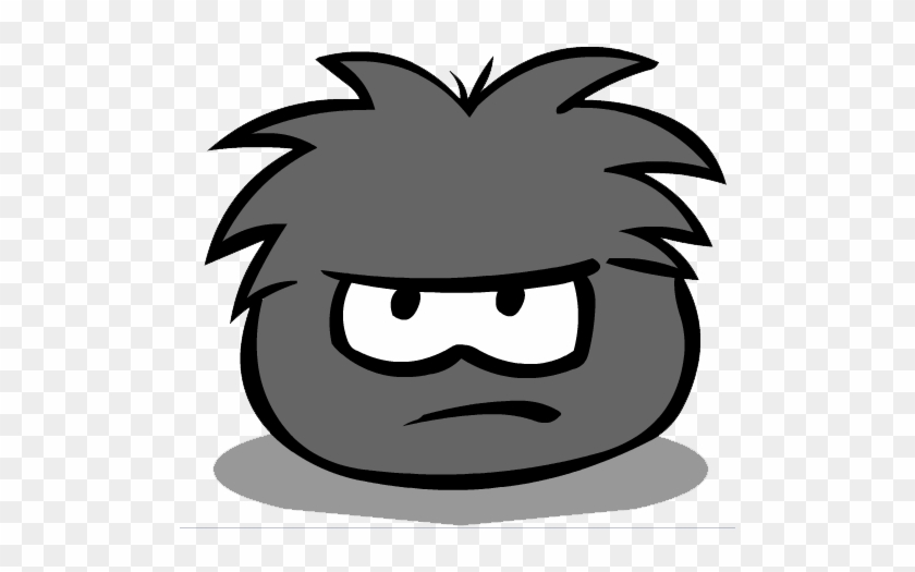 Old Black Puffle Old Look - Club Penguin Grey Puffle #474821