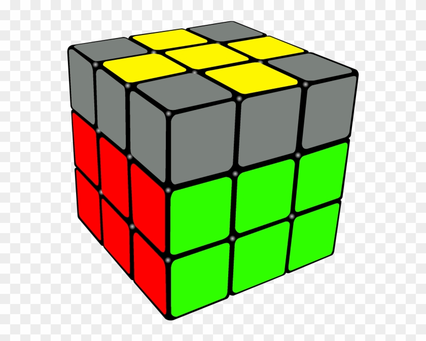 Yellow Cross On The Top Of The Rubix &nbsp - Rubiks Cube First Layer #474856