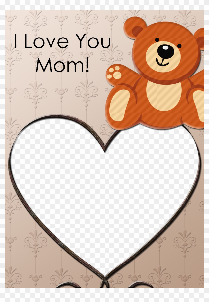 Teddy Bear Photo Card - Thank You Card For Mom #475128