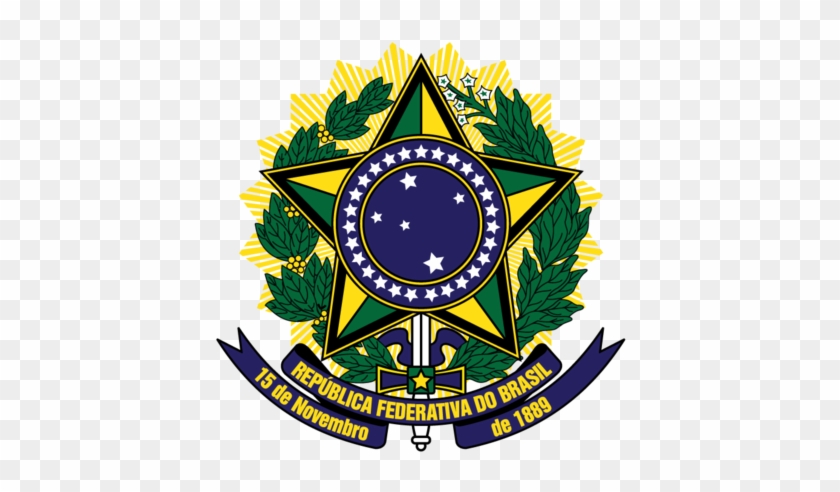 Brazil Coat Of Arms Republica Federativa Do Brasil - Brazil Coat Of Arms #475192