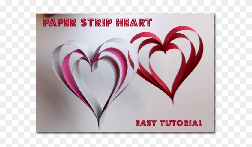 Paper Strip Hearts ~ Sugar Bee Crafts - Love Heart Christmas Decorations Paper #475220