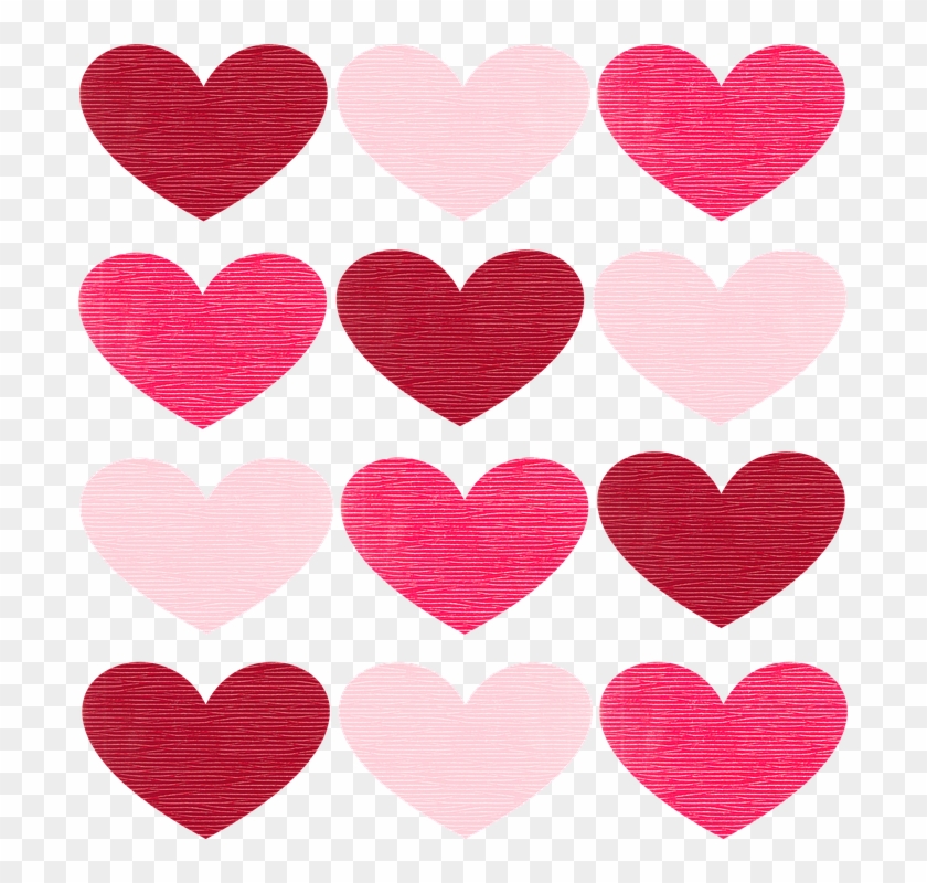 Valentine, Valentine's Day, Hearts, Fabric, Pink, Pale - Dia De San Valentin Corazones #475301