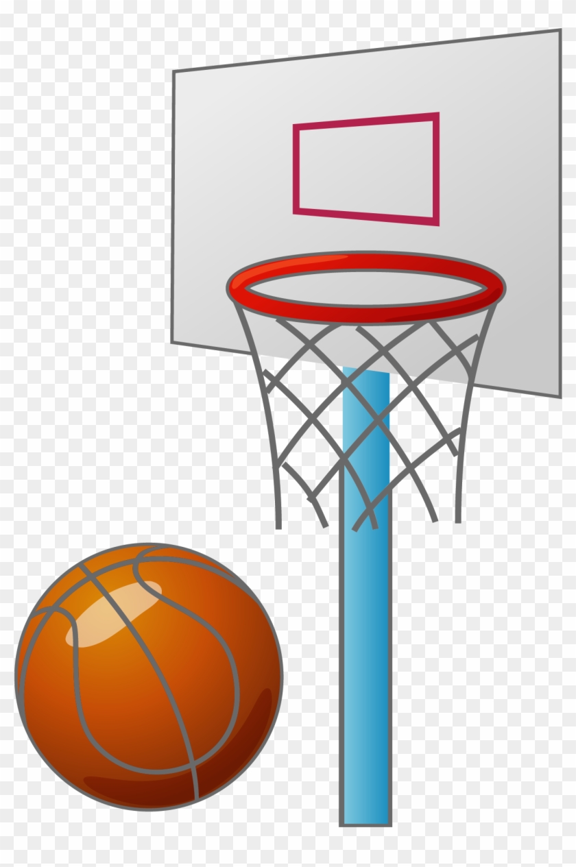 Cartoon Basketball Backboard Basketball Court - Cartoon Basketball Hoop Png #475404