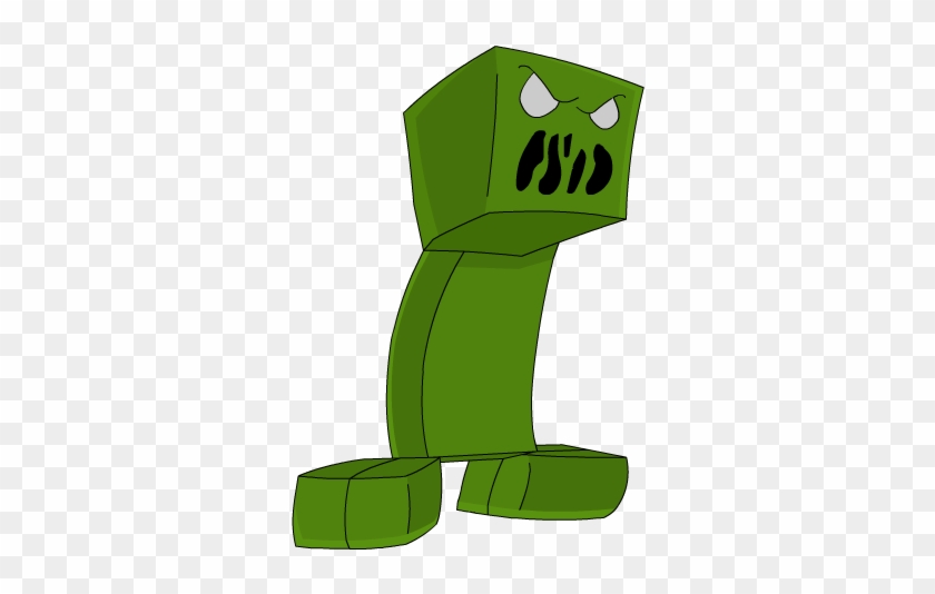 Minecraft Cartoon Creeper By Ipodappleid - Drawing #475433