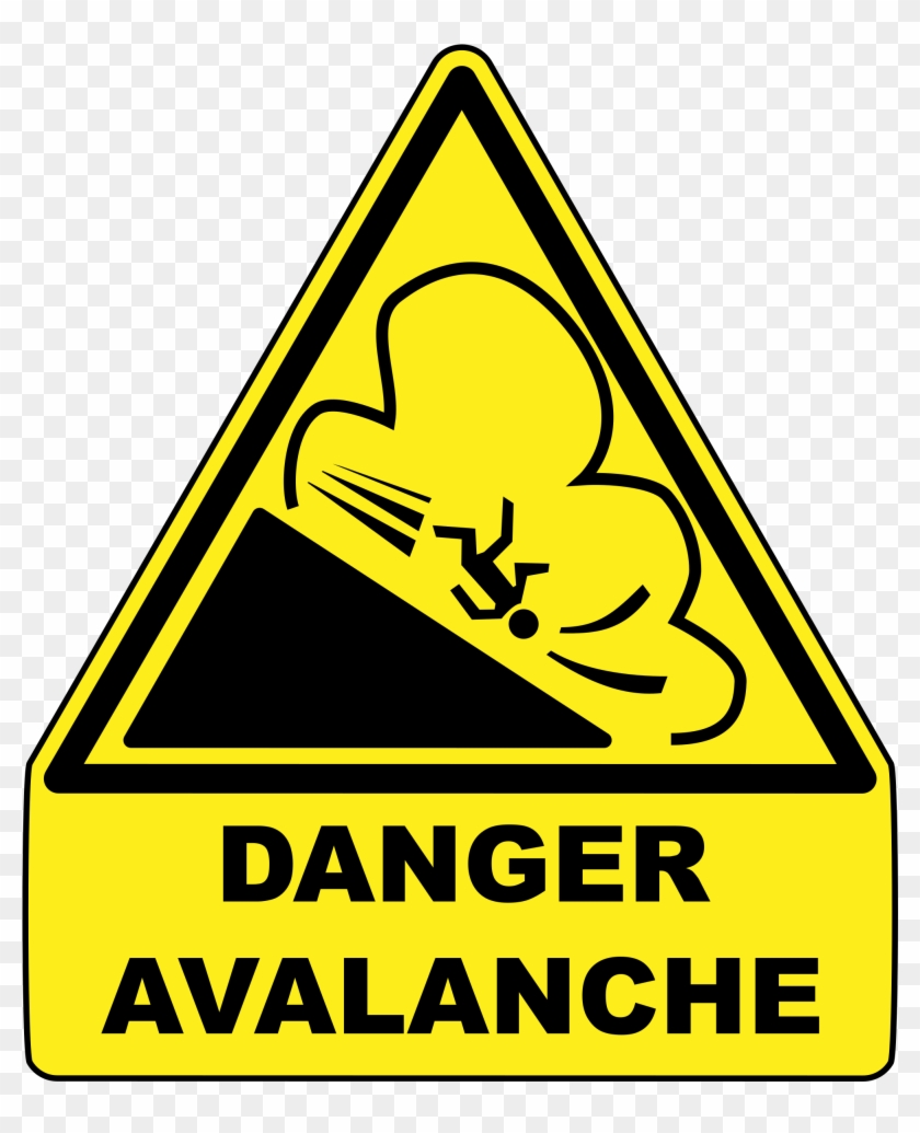 Big Image - Warning Sign For Avalanche #475620