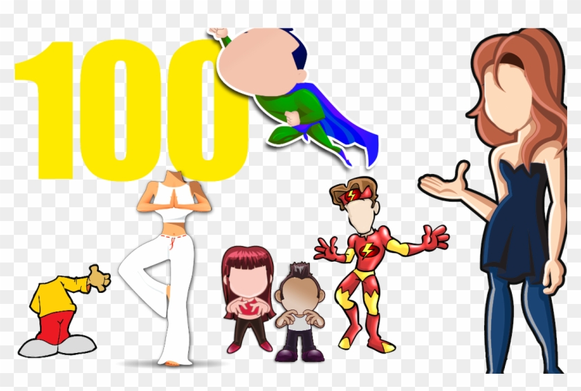 Create Your Own Character Logo Creator - Cartoon Bodies Without Heads #475627