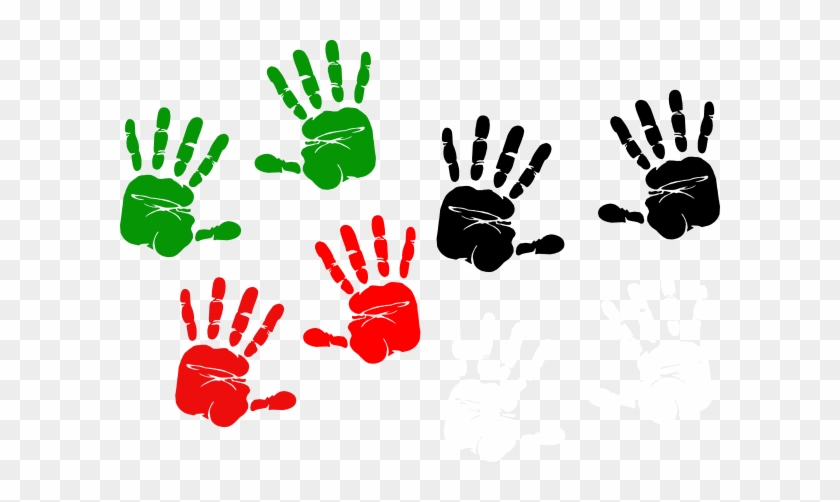 Handprint Clipart Palestine - Hand Impression T-shirt Custom #475631