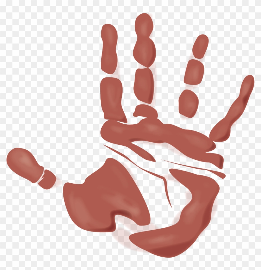 Kids Handprint Clipart Png - Supernatural Castiel Handprint #475705