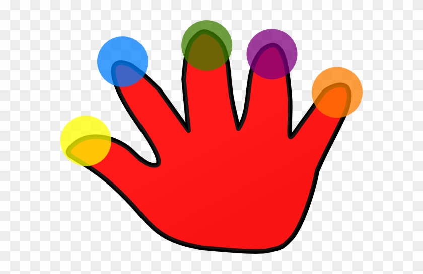 Red - Five Fingers Clipart #475707