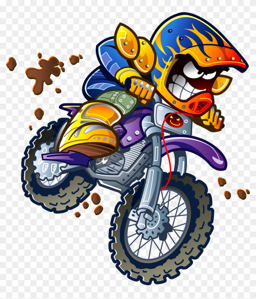 Motocross Motorcycle Clip Art - Motocross Motorcycle Clip Art #476012