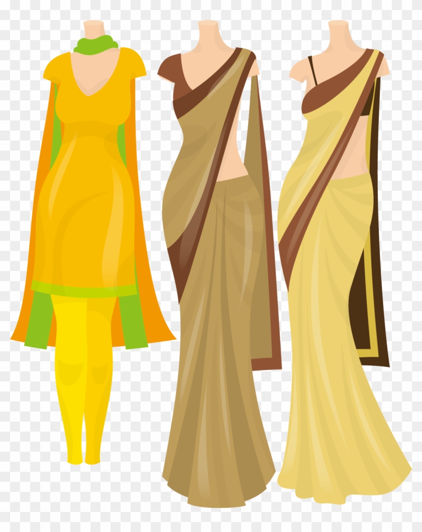 Clothing In India Dress Weddings In India Clip Art - Clothing In India Dress Weddings In India Clip Art #475881