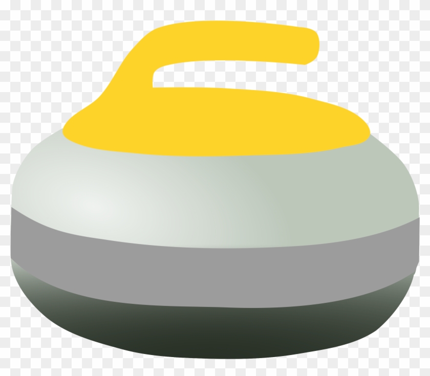 Curling Rock - Yellow Curling Rock Clipart #475880