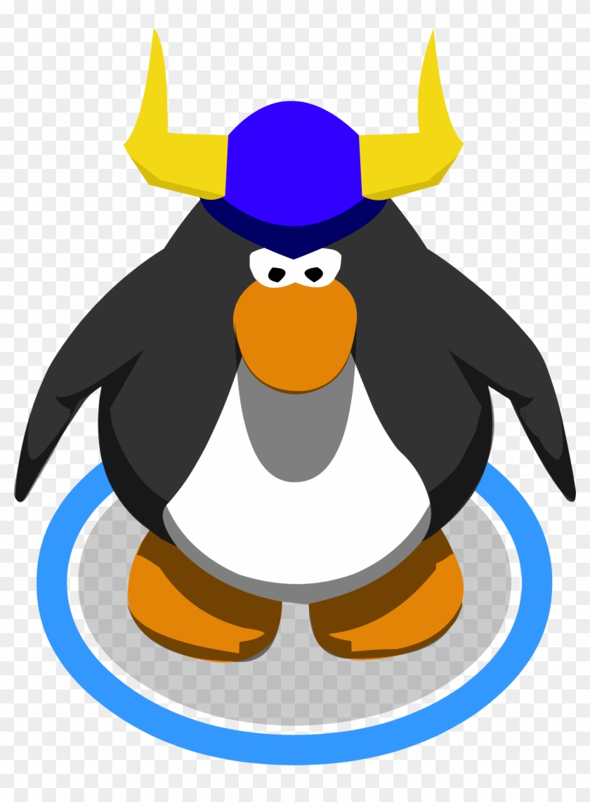 Blue Viking Helmet In Game - Club Penguin 3d Penguin #476007