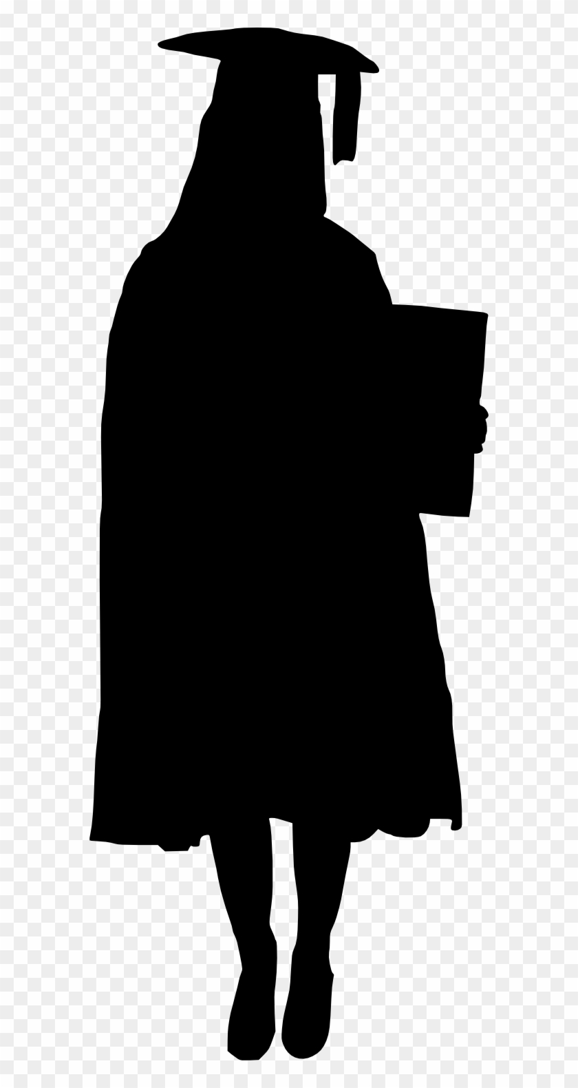 Graduation Ceremony Square Academic Cap Clip Art - Graduation Silhouette Png #476036