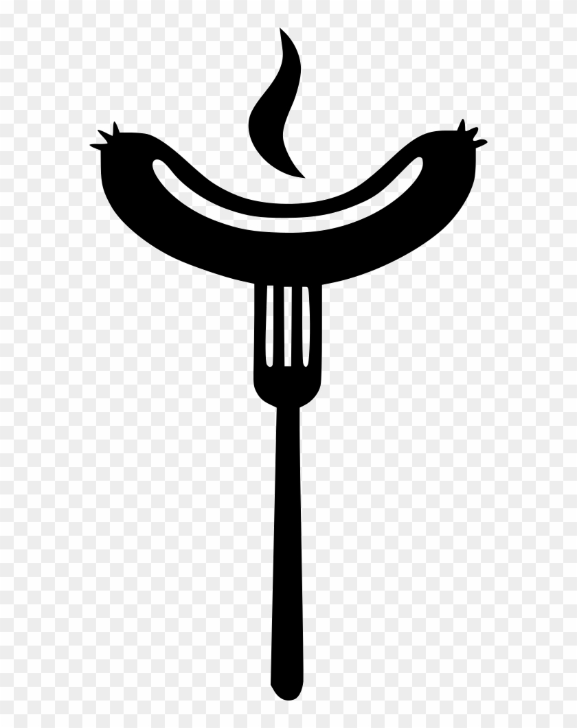 Grill Clipart Fork - Grilled Sausage Png #476347