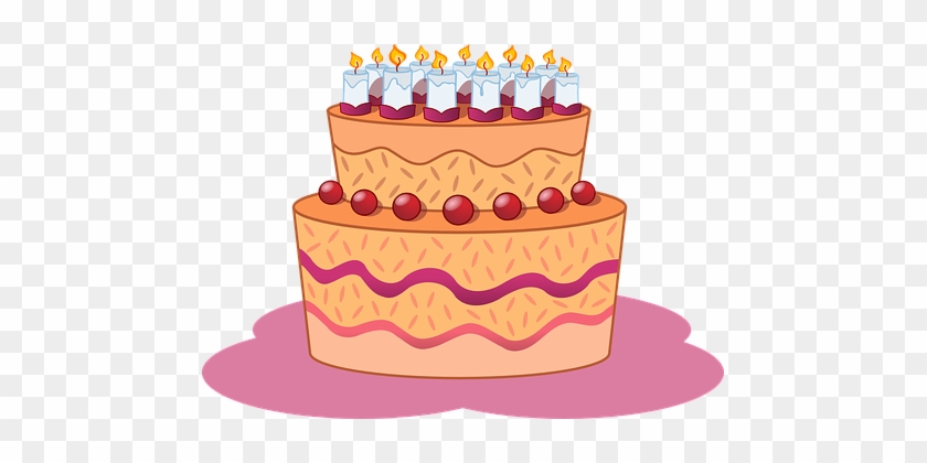 Cake Birthday Dessert Torte Celebration Pa - Happy Birthday Karen Gif #476542