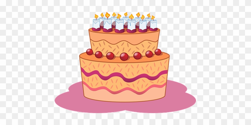 Cake Birthday Dessert Torte Celebration Pa - Happy Birthday Karen Gif #476542