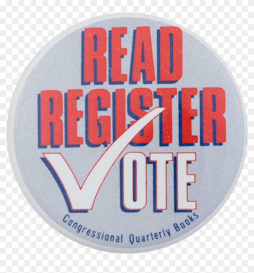 Read Register Vote Cause Button Museum - Badge #476895