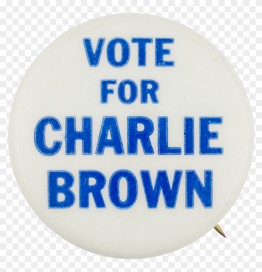 Vote For Charlie Brown Entertainment Button Museum - Circle #476900