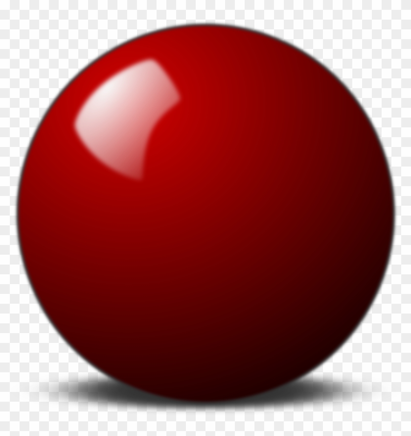 Red Snooker Ball - Red Snooker Ball Png #476932