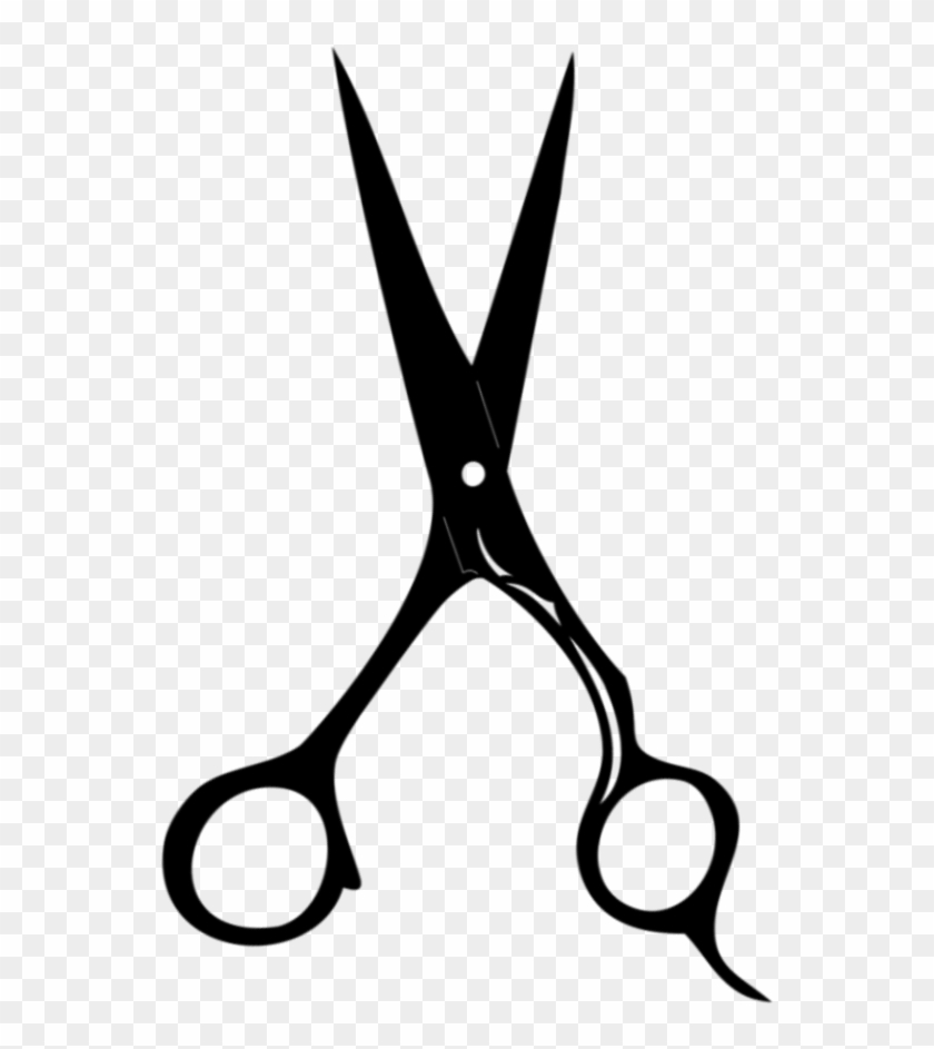 Hair Cutting In Progress - Hair Scissors Clip Art Png #476995