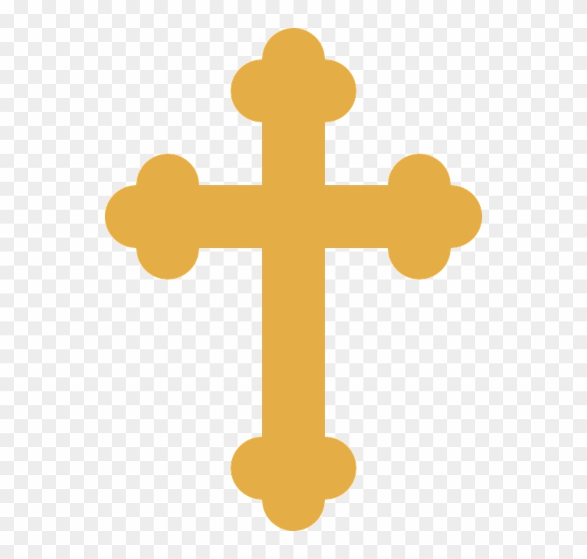 Brown Cross Cliparts - Gold Cross Clipart #477085
