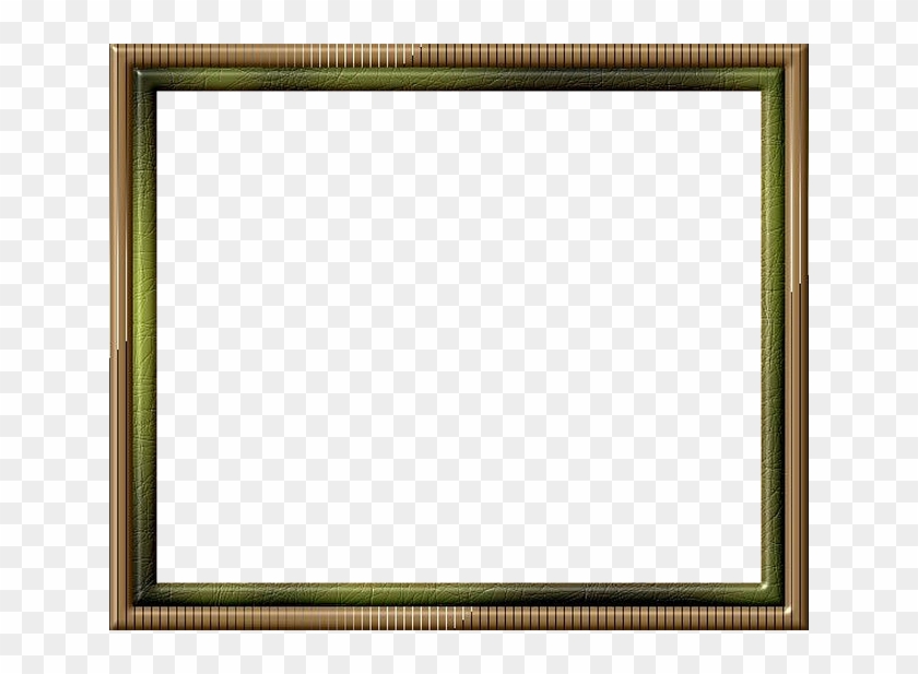 Frame, Brown, Green, Outline, Isolated - Picture Frame #477326