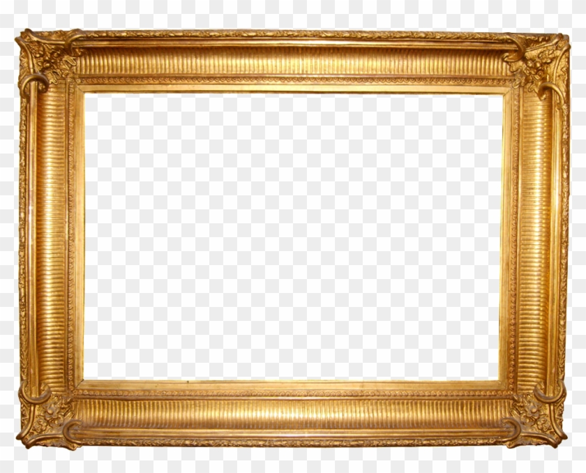 > Frame Wallpapers - Golden Picture Frame Png #477378