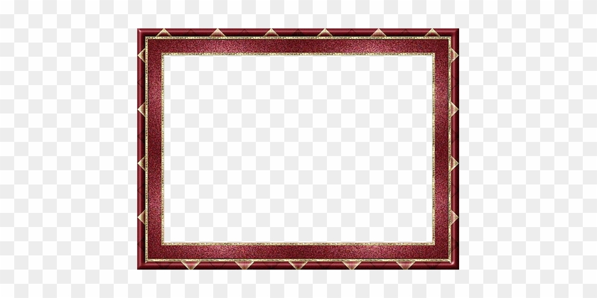 Frame, Picture Frame, Outline, Red, Gold - Frame Red Gold Png #477511