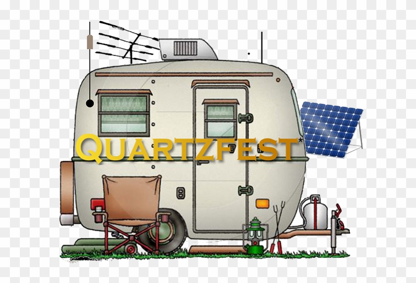 Quartzfest - Trailer Camping Cartoon #477563