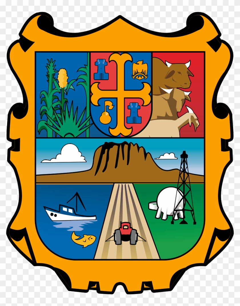 Escudo De Tamaulipas Logo Vector~ Format Cdr, Ai, Eps, - Tamaulipas Flag #477576
