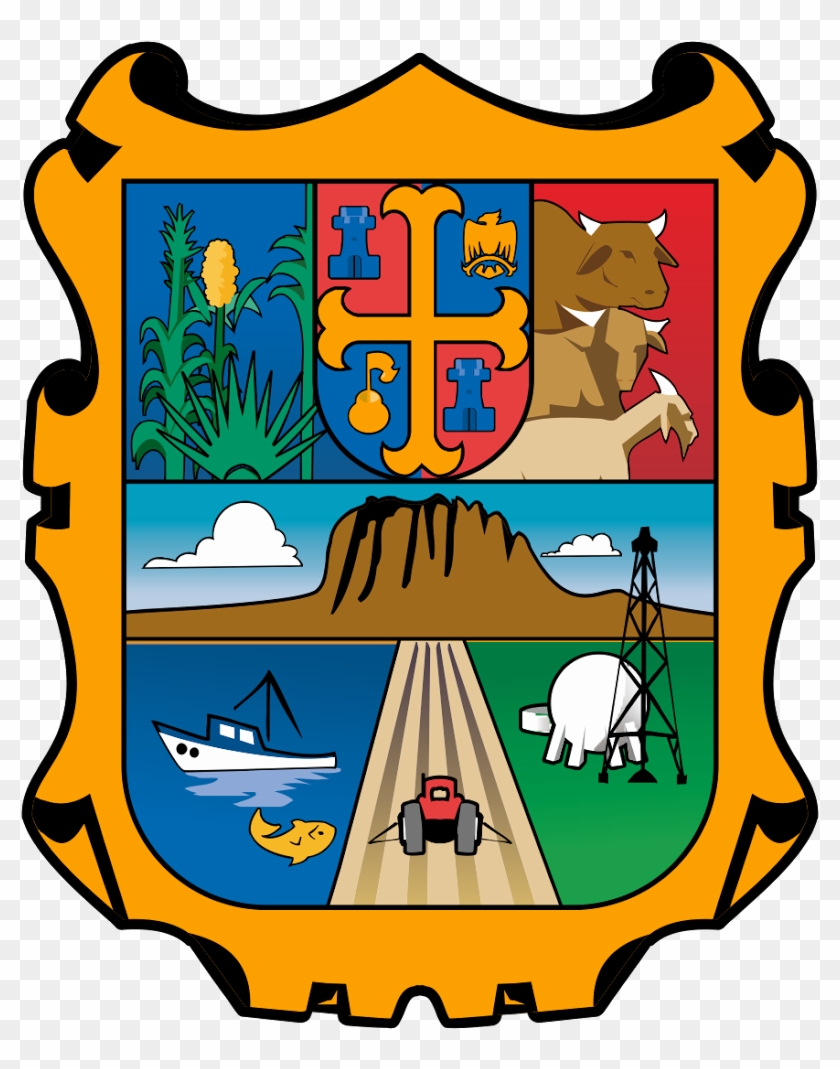 Escudo De Tamaulipas Logo Vector~ Format Cdr, Ai, Eps, - Tamaulipas Flag #477576