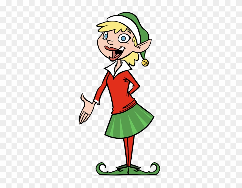 Charity The Elf Has An Imporant Job At The North Pole - Cartoon - Free  Transparent PNG Clipart Images Download