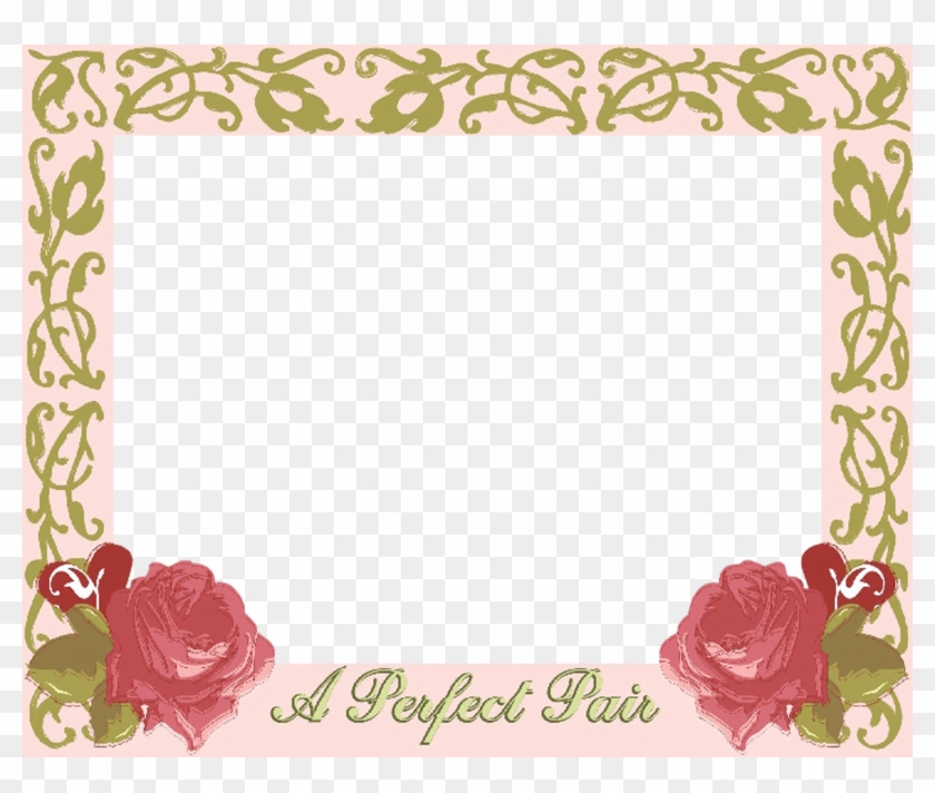 Wedding Invitation Picture Frames Garden Roses - Wedding Frame #477753