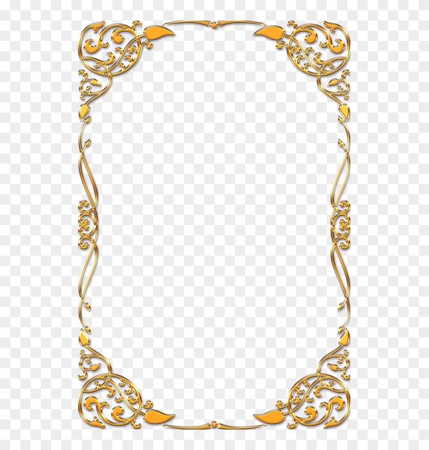 Frame Vintage Gold Ornate - Vintage Transparent Frame Gold #477768