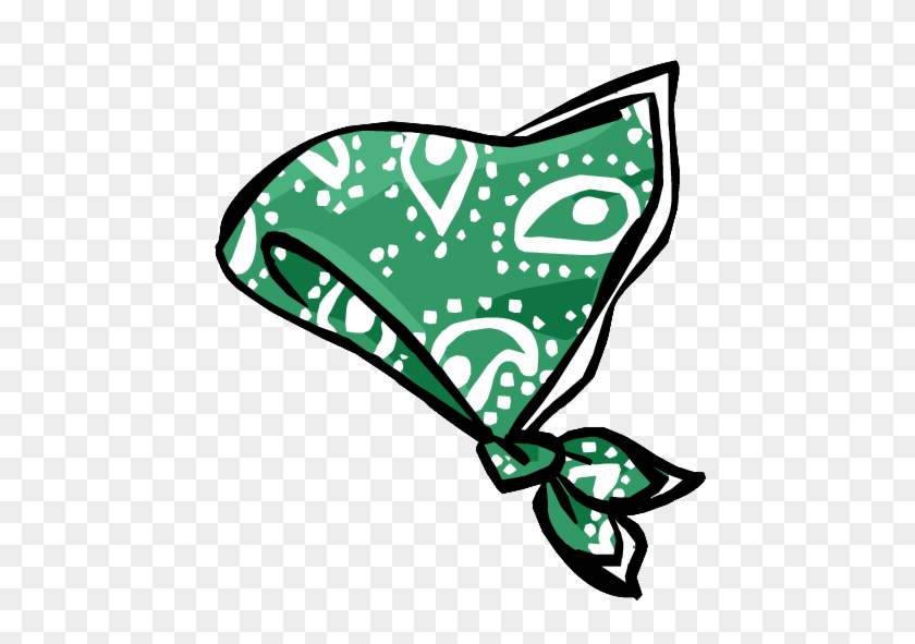 Green Paisley Bandana - Bandana Icon #477776