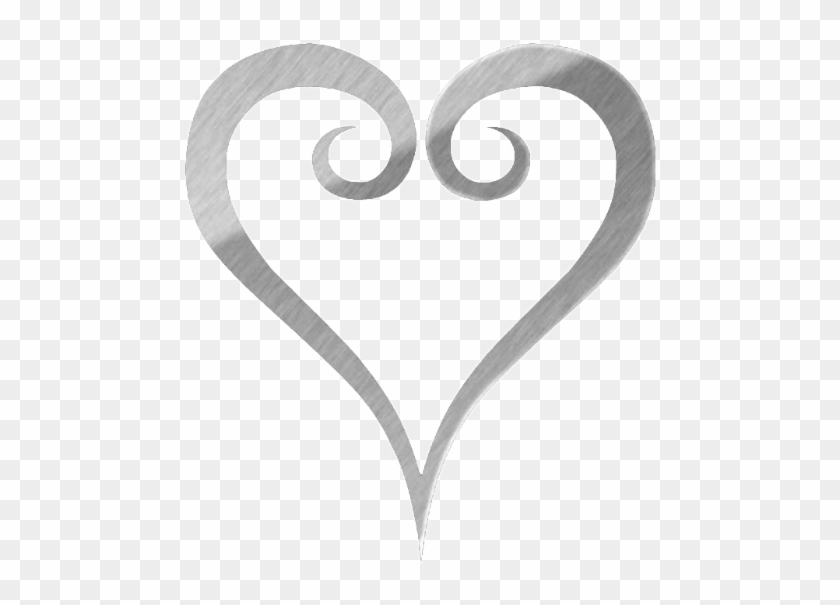 Free Black And White Heart Clipart - Kingdom Hearts Heart Symbol #477889