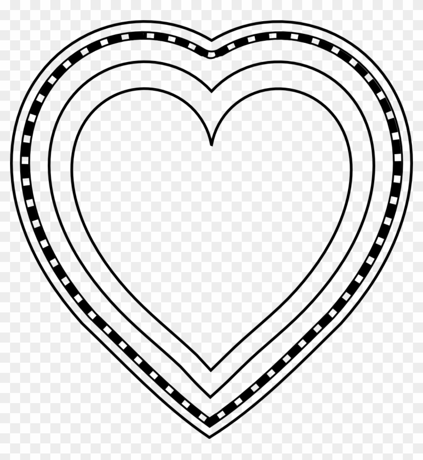 Heart-shaped Clipart Black And White - Portmeirion Pomona #477891