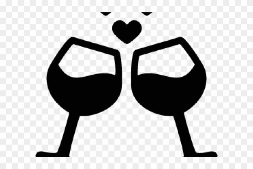Hearts Clipart Wine - Wine Glass Vector Png #477908