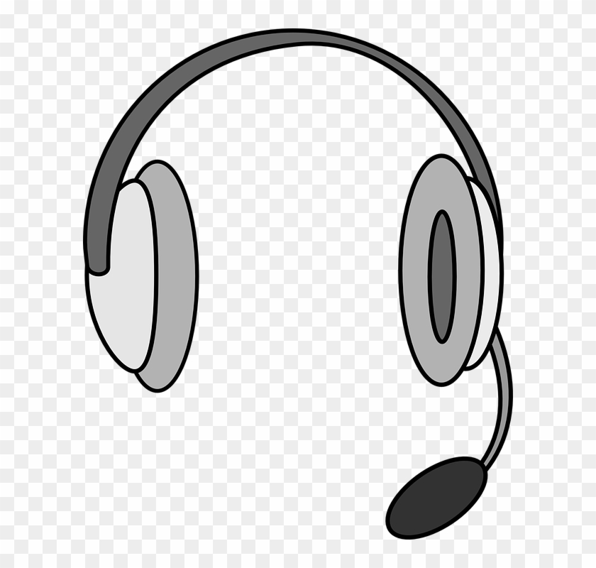 Headphone Clipart Gambar - Headset Clipart #477940