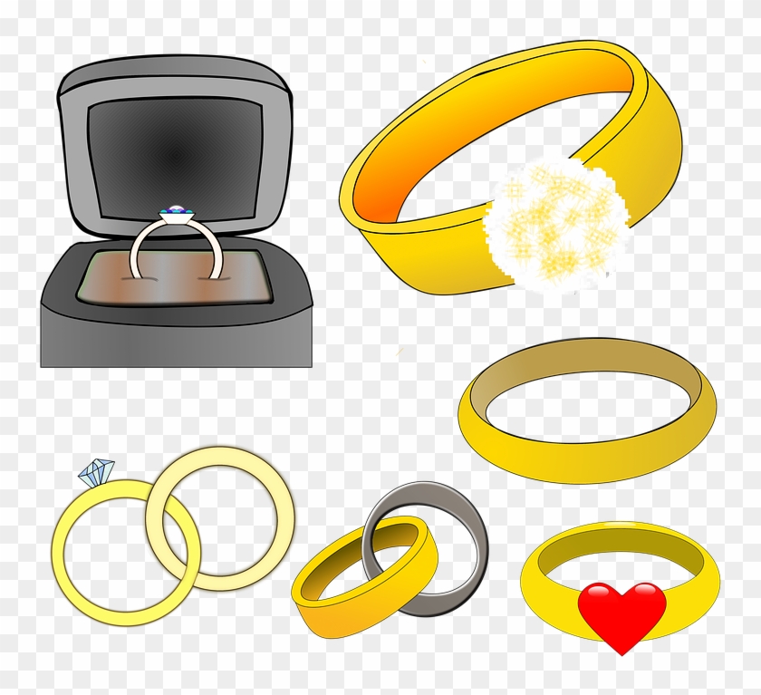 Wedding Ring Clipart 14, - Vihkisormus Piirros #478015