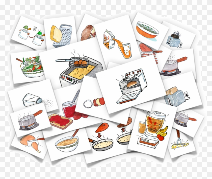 Cooking Verbs Flash Cards - Flashcards Mix #478042