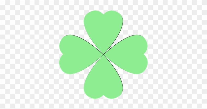 Paste All 4 Hearts Onto The Paper So That They Look - Ideas St Patrick's Day Craft #478131