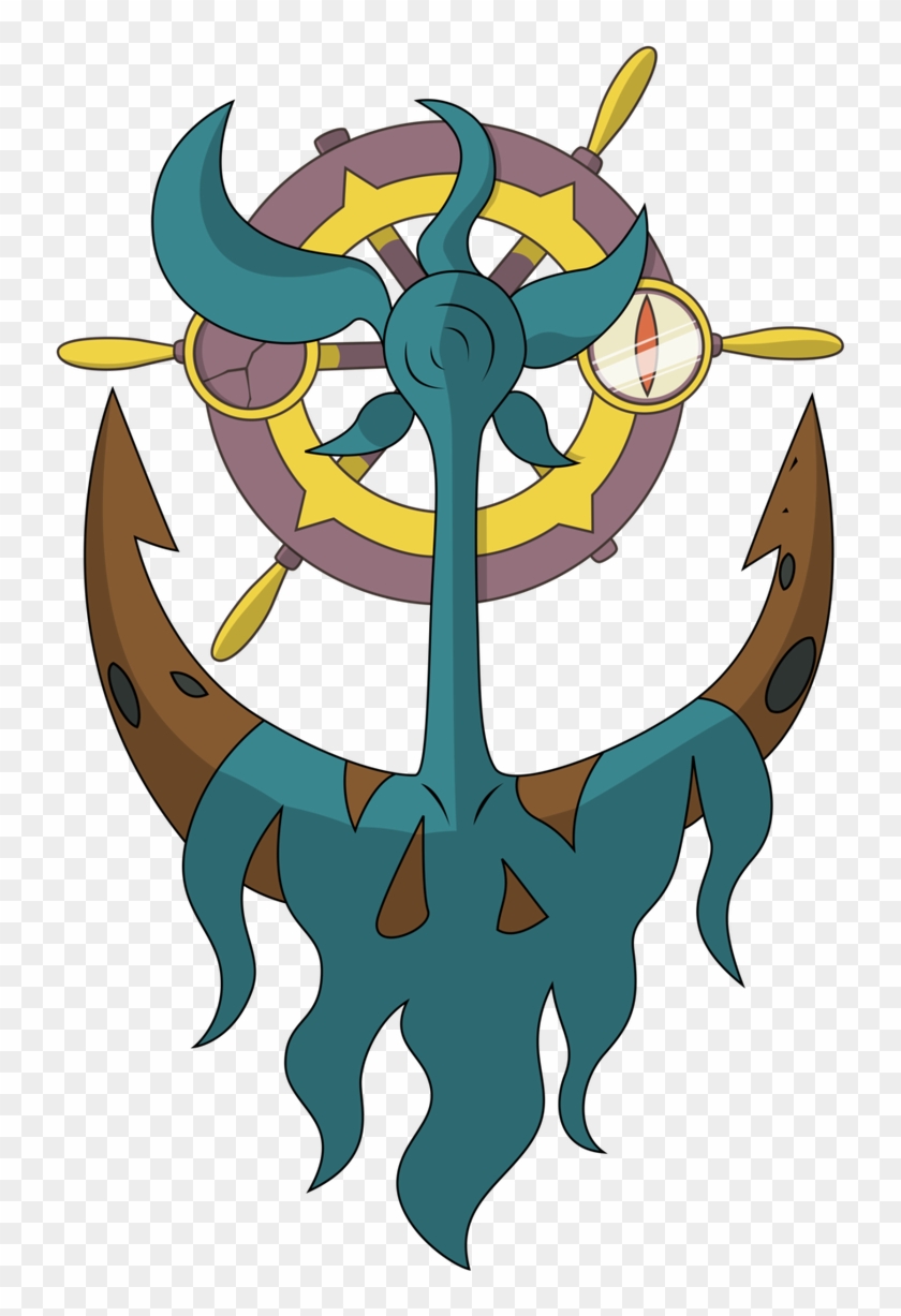 Dhelmise's Chain-like Green Seaweed Can Stretch Outwards - Shiny Dhelmise #478145