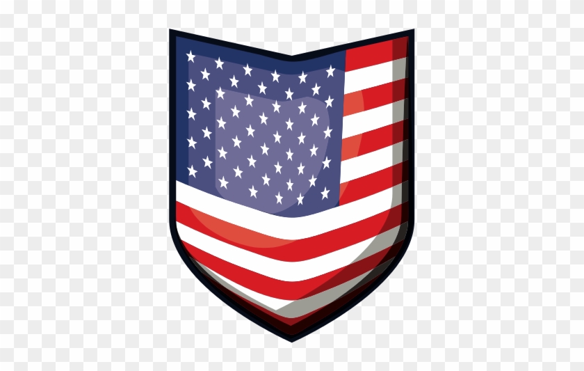 Shield Of Flag United States Of America Colorful Design - United States Of America #478301