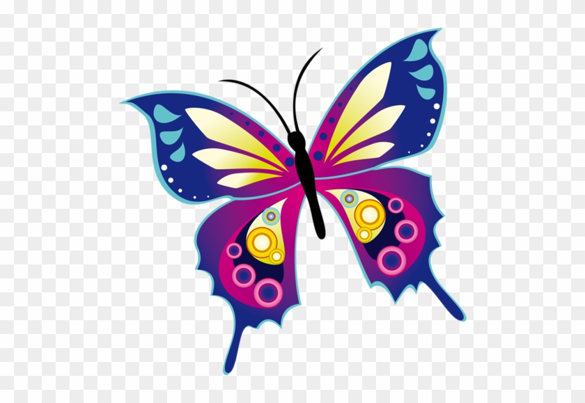 Butterflies Clipart - Colourful Butterfly #478438