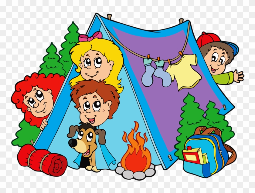 Sleeping In Tight Quarters - Kids Camping Clipart #478470